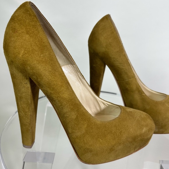 Brian Atwood suede platform heels - Picture 2 of 11